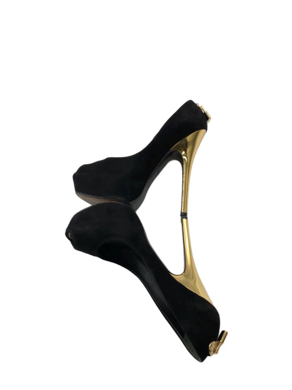 Authentic Louis Vuitton “oh really”! Black sued platform pumps like new.